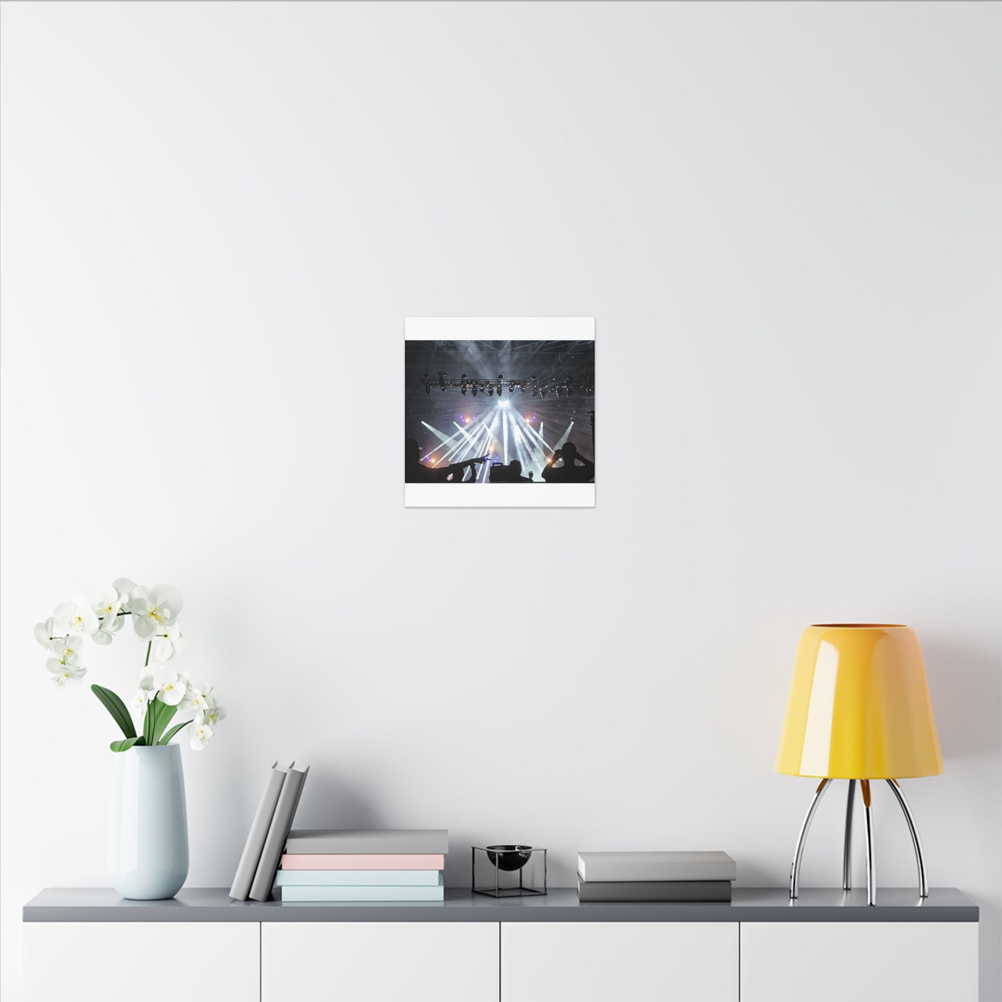 Concert Stage Lights Canvas, Matte Stretched Wall Art | Live Music