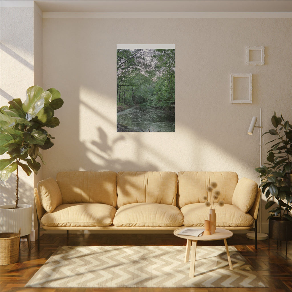 Mossy Pond Canvas Matte Stretched Wall Art