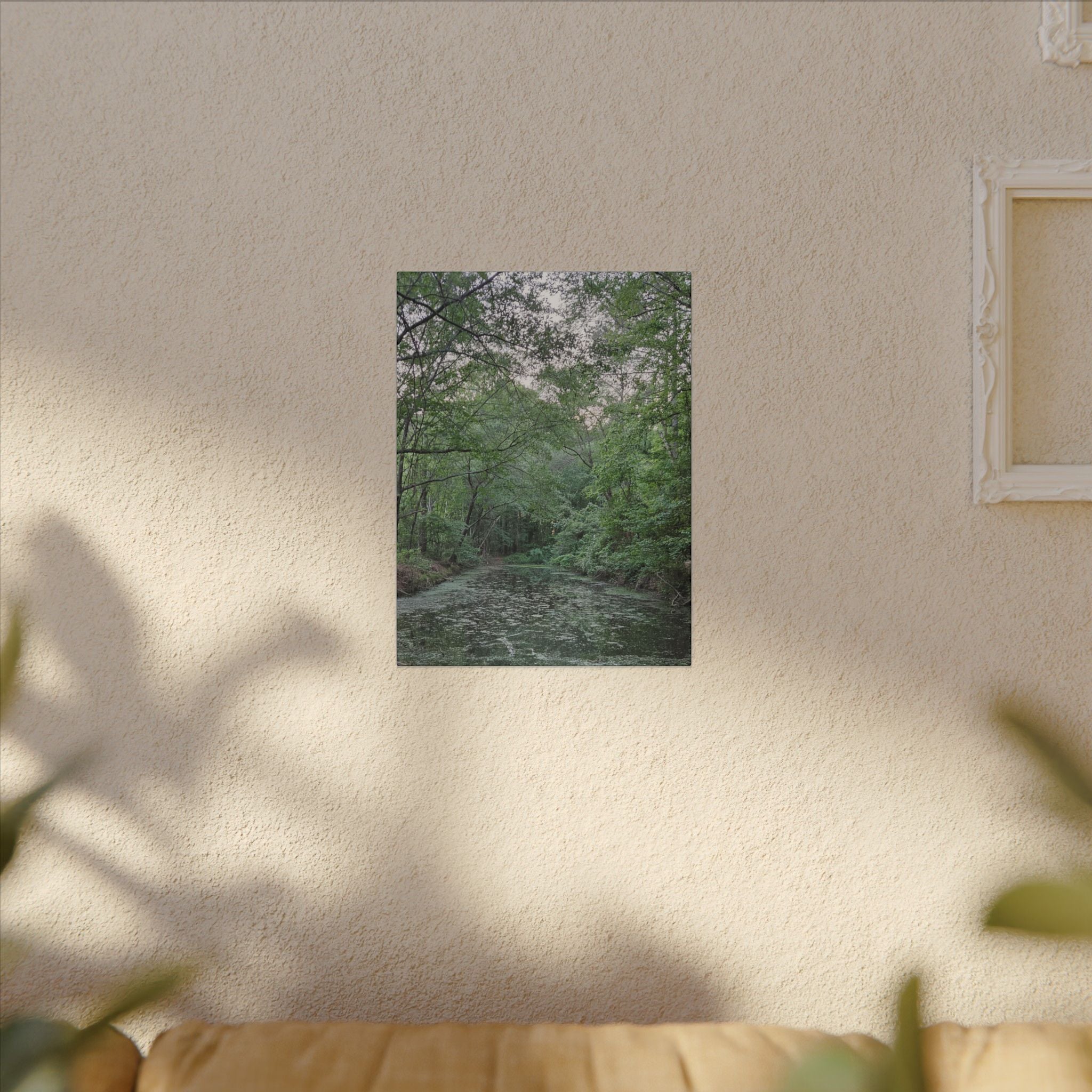 Mossy Pond Canvas Matte Stretched Wall Art