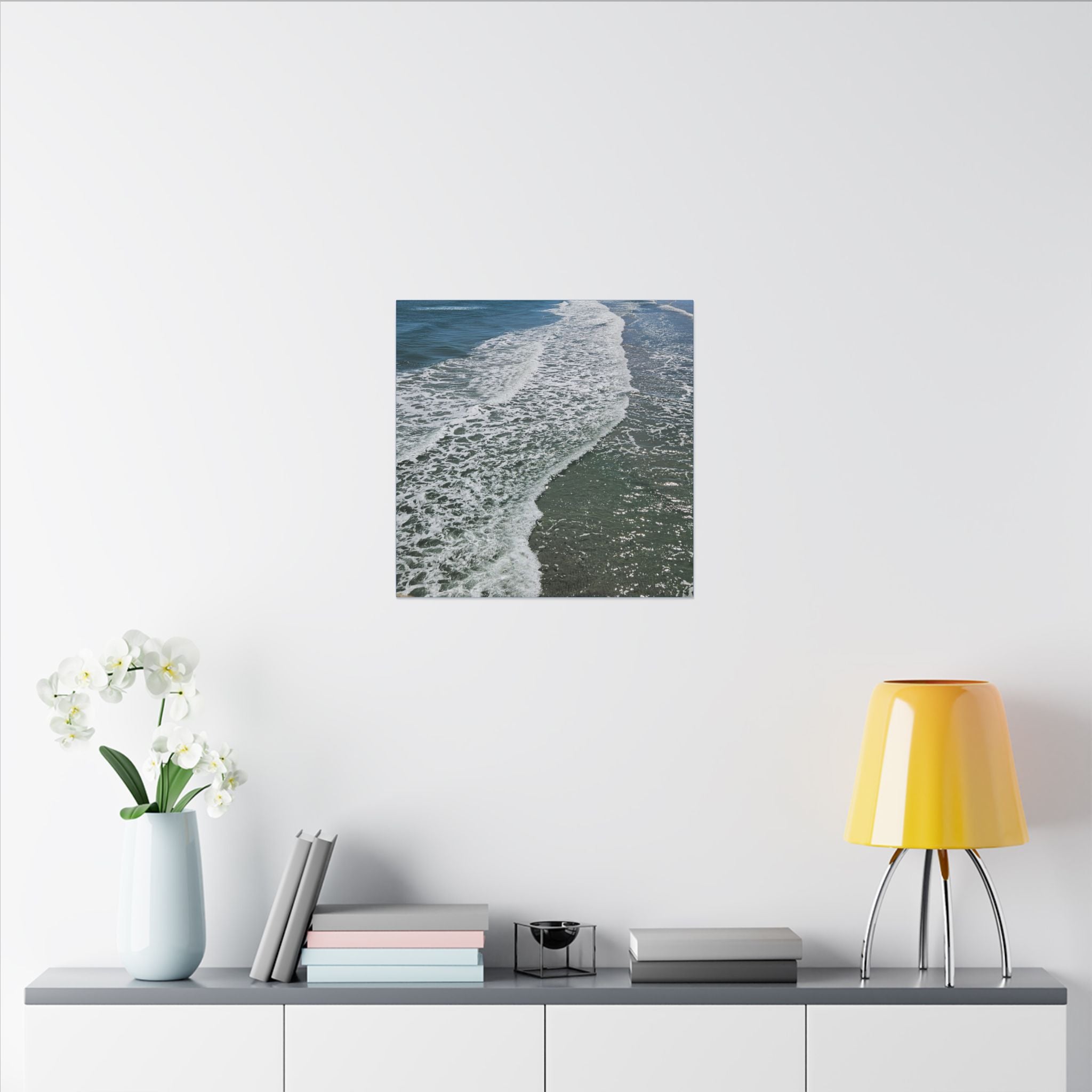 Ocean Shoreline Waves Canvas