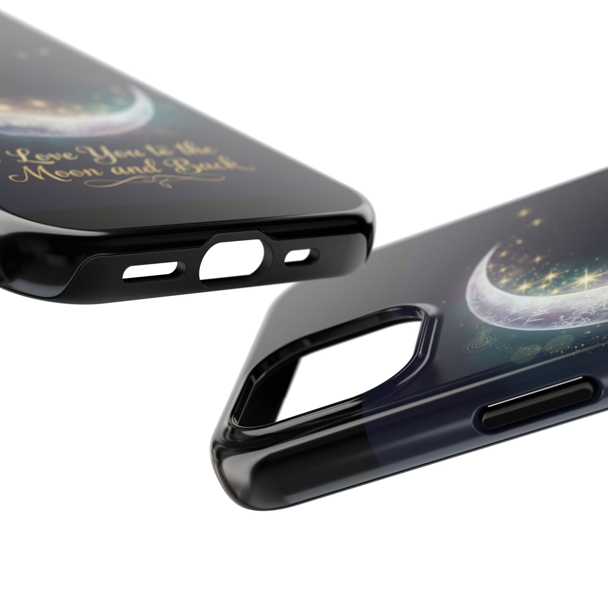 I Love You to the Moon and Back iPhone Case | Moon and Stars Tough Case