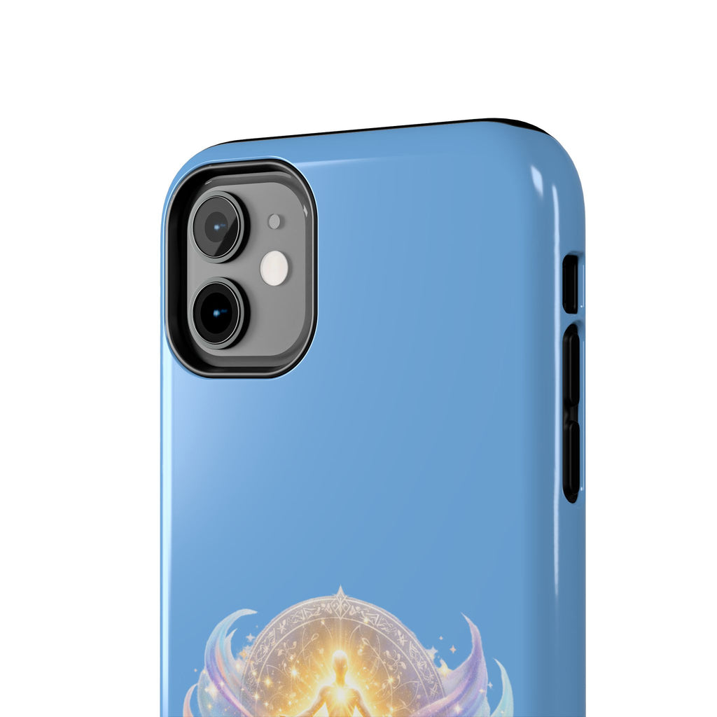 Positive Attracts Positive angel artwork Phone Case | inspirational spiritual design