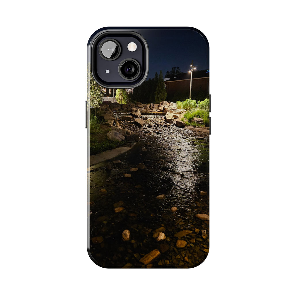 Night River Phone Case — Moody Outdoor Landscape Protective Cover