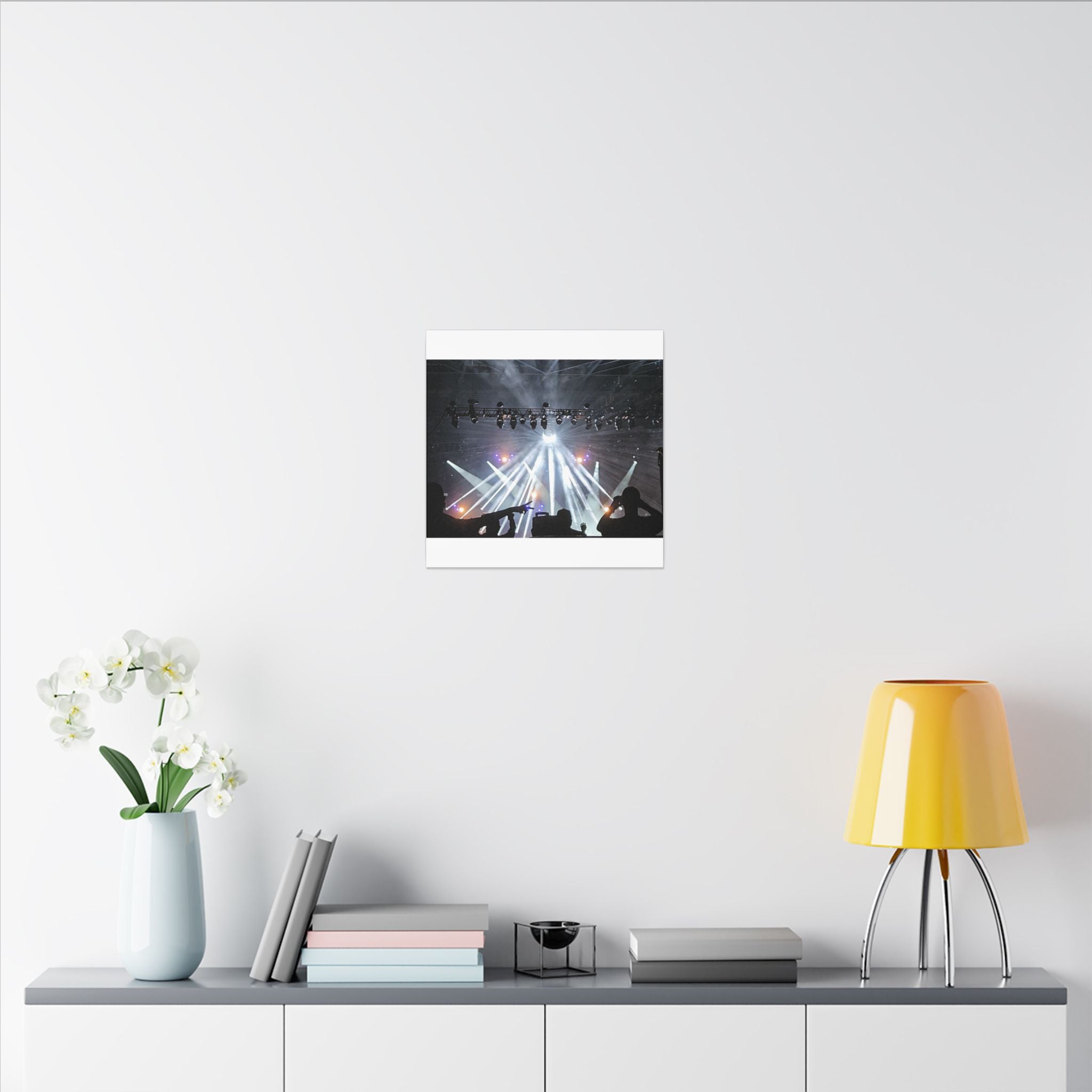 Concert Stage Lights Canvas, Matte Stretched Wall Art | Live Music