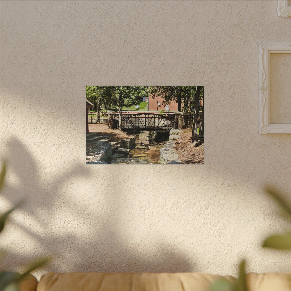 Park Footbridge Photograph Matte Canvas | Stretched Wall Art