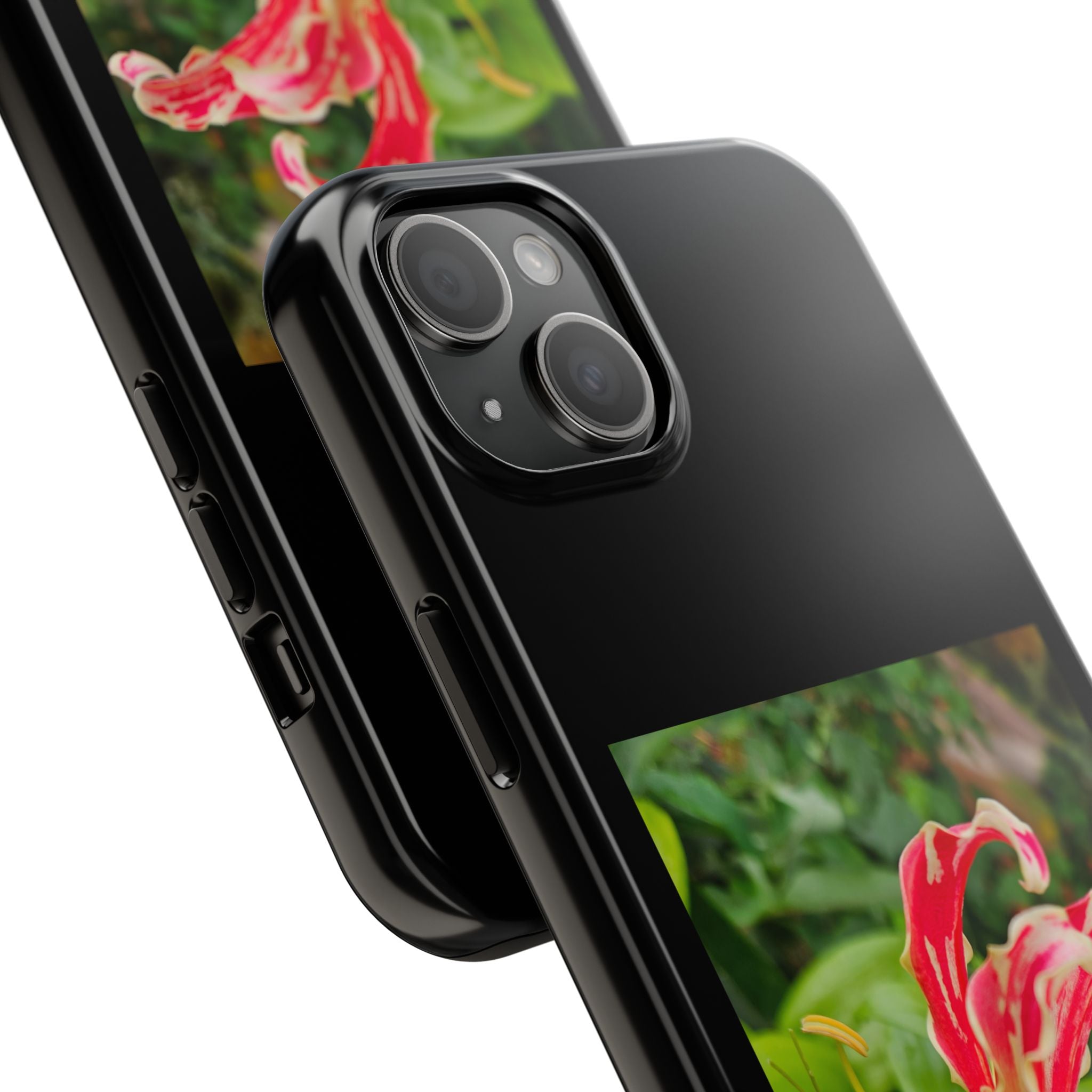 Gloriosa Lily Tough Phone Case | Red Tropical Flower Phone Case