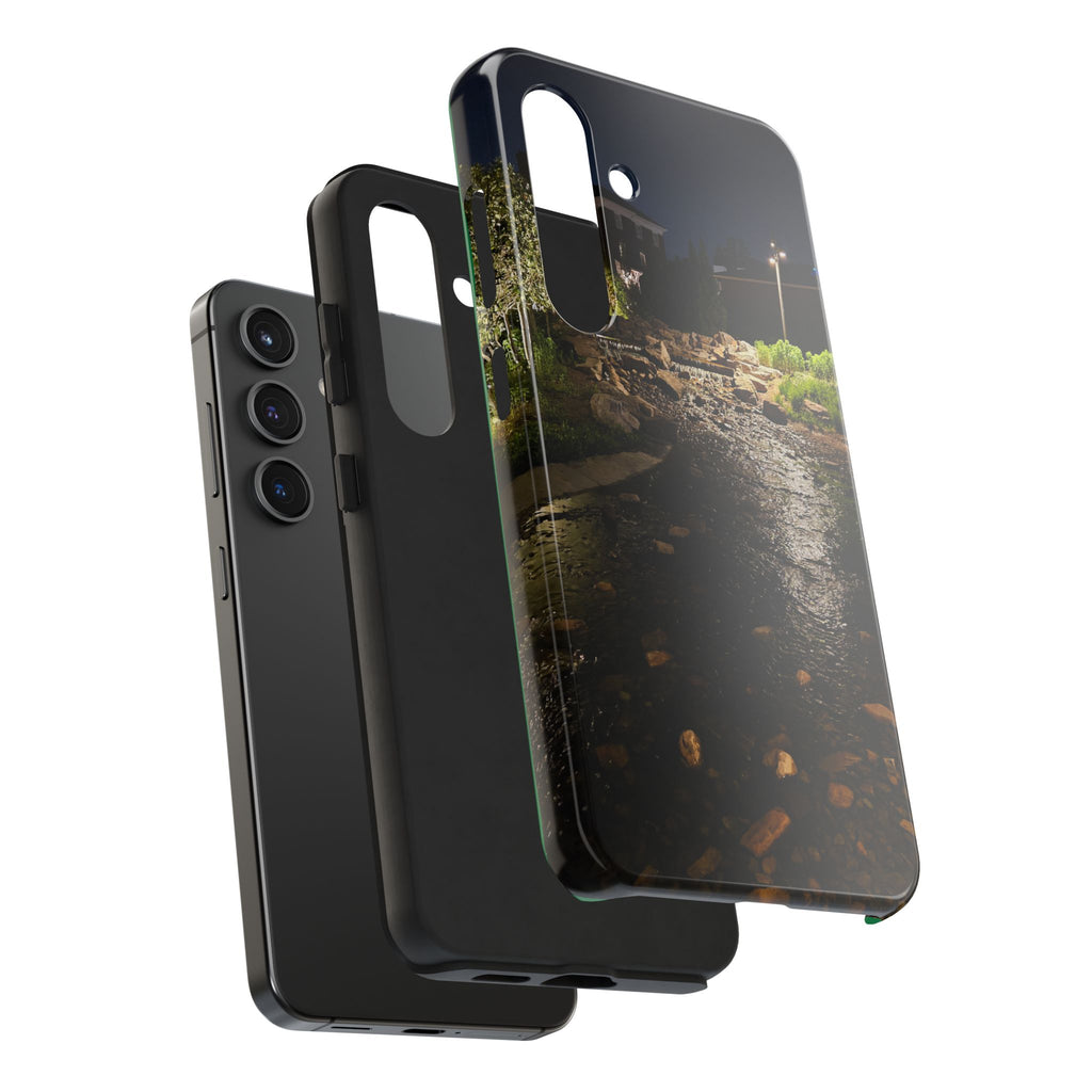 Night River Phone Case — Moody Outdoor Landscape Protective Cover