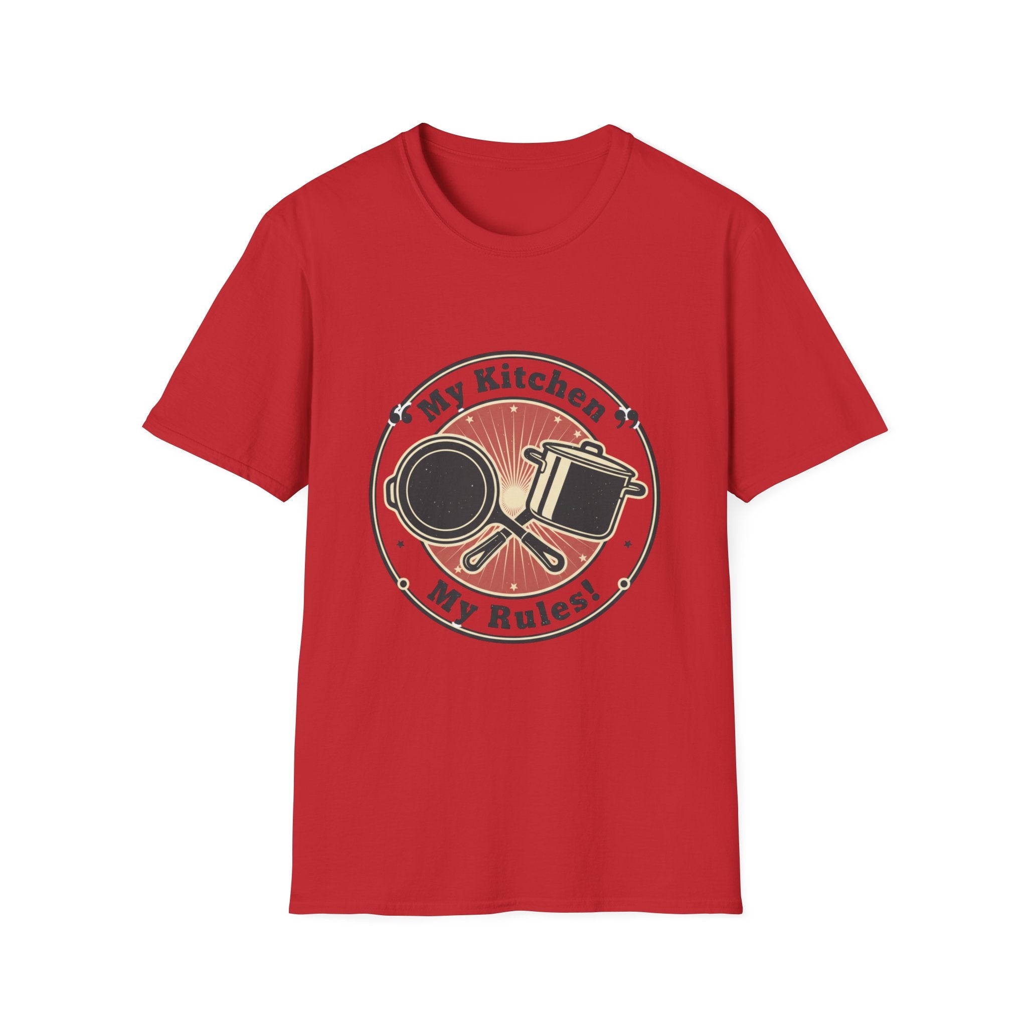 My Kitchen My Rules T-Shirt — Funny Cook/Pan and Pot Graphic Tee